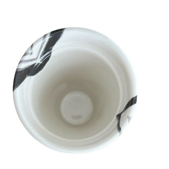 Starbucks Ceramic Tumbler Coffee Mug 2014 Green Dot Diamond 10 oz. Black Lid - Picture 4 of 7